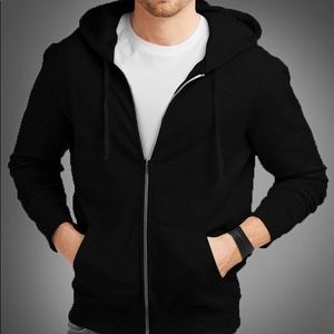 Black jacket with hood